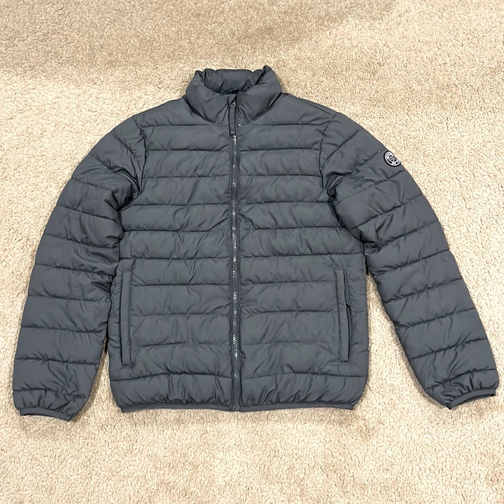 Abercrombie & Fitch men’s lightweight puffer jacket size xs extra small gray